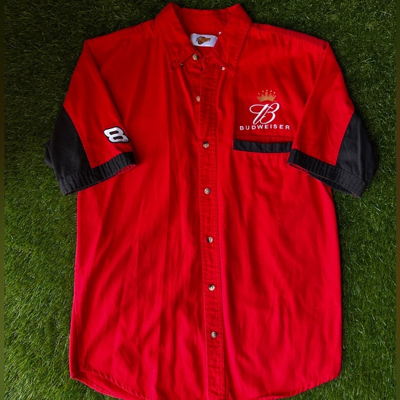 Nascar Other - Vintage NASCAR Dale Earnhardt Budweiser Button Up 🏎️